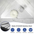 304 12" Corner Shower Shelf, Stainless Steel Brushed Recessed Bathroom Shelf, Grout in Shelf for Tiled Wall, Large Size