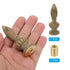 PATIKIL 23.5 73mm 1 Set (Pack 2) x Lamp Finials Caps Knob, Solid Brass Lamp Shade Top Decoration Screw Cap Nuts