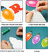 Haooryx 105Pcs Colorful Light Banner Bulletin Board Set, Patterned Paper Cut-Outs for Holiday Party Classroom