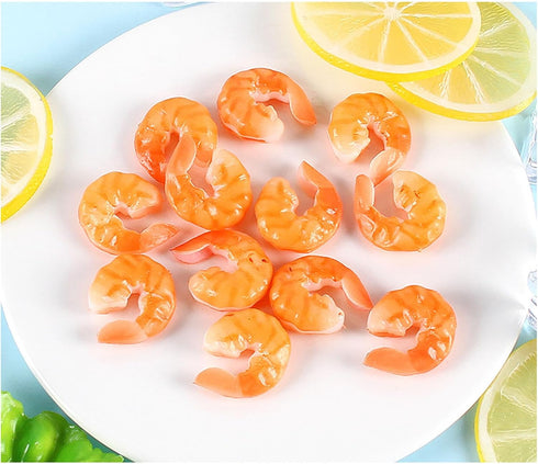 Kangnice Highly Detailed Polystyrene Shrimp Stay for Restaurant Presentation Food Formatting and Gastronomic Education