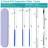 8 Piece Capsule Filling Machine Kits for Empty Pill Capsules, Home & Lab Supplies - Micro Tiny Spoon Spatula, Lab Scoop