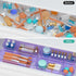 WOWBOX 12 Pack Clear Acrylic Drawer Organizer Set, Storage Bins for Makeup, Jewelry, Office, Purple