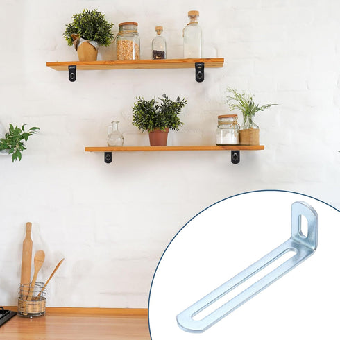 8 3.9"x1.2"x0.7", 90 uxcell Pcs Adjustable Right Angle Brackets, Slotted L-Shape Corner Bracket Degree Steel l Bracket