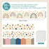 Boho Bulletin Board Borders Trim, Rainbow polka dots Classroom Paper Borders for Bulletin Board Decorations, Boho Bulletin Board Decorations for Classroom Blackboard Chalkboard (59 FT in Length) by Hedeey