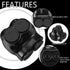 5 Pcs Insulated Multi Cable Connectors, 2 Port Single Entry Splice Electrical Power Connector Black Interconnect
