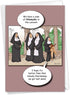 NobleWorks Funny Happy Birthday Card - Cartoon Humor for B-Day, Stationery for Men and Women, Convent 4437