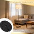 10.6Inch/27cm Luxshiny Heavy Duty Lamp Base Weight Block: Plastic Floor Lamp Base Round Weighted Chassis Replacement