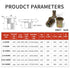 ieWeny Kit(278Pcs), 1/4"-20, 3/8"-16, 5/16"-18, #10-24, #8-32, #6-32UNC Set, Rivet Nut Assortment SAE Carbon Steel