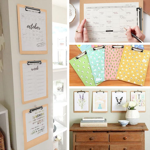 Happyhapi Clipboards 28 Pack - Hardboard Office Clipboards Standard A4 Size (9 x 12.5 Inches)