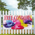 Fastasticdeals 4 Grommets 16x40Inches Vinyl Banner Multiple Sizes Free Condoms Outdoor Advertising Printing Health Care
