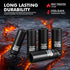 4-Piece 1/2 Inch Set,CR-MO 6-Point 17-19-21-22mm Set Drive Impact Socket Steel Deep Socket,Metric Hexagon Deep Socket
