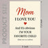 5x7 Cheerin Funny Birthday Cards for Mom Hilarious I Love You Card for Mum with Envelope from Daughter and Son