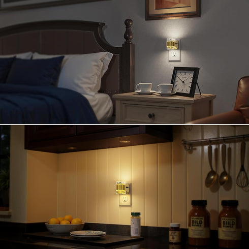2 Pack, Dimmable 3000K/4000K/5000K 3 3CCT Briignite Night Light Night Lights Plug Into Wall with Bubble Design
