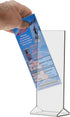 4 Pack 4 9 Inch Counter Marketing Holders Rack Card Sign Holder x Double Sided Clear Acrylic Vertical Literature Frame