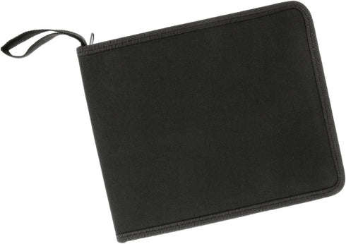 U.S. Art Supply Premium Canvas Zippered Pencil Wrap Holder, 36 Compartment Portable Storage Organizer for Artist