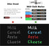 Magnetic Dry Erase Menu Board for Fridge, Includes 4 Liquid Chalk Markers, Weekly Meal Planner Blackboard