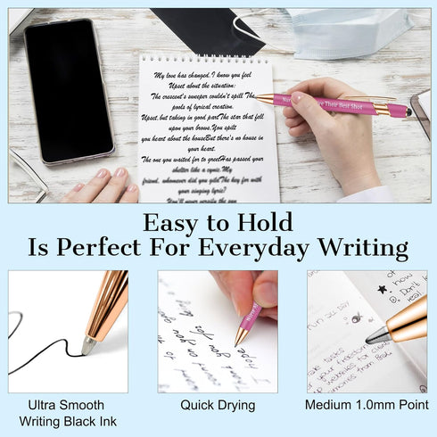 Nurse Pens for Work, Funny Black Ink Ballpoint Pens, Gift for Coworker, Doctor, Nurses, Nursing Students (Style 1)