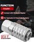 1ST PD242 1/8" 1/4"-18 2.12" Series PD Steel Test Port and Diagnostic Equipment Quick Coupler With Female Pipe Thread
