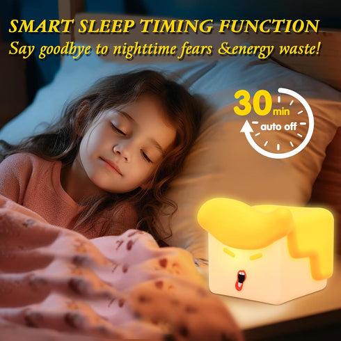 3 Dimmable/Timer Fun Night Light, Hilarious Silicone Squishy Lighted Tap Light, Levels Night Light, USB Rechargeable
