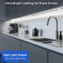 24in, 6000K 110V-120V Counter, Closet, maylit Under Cabinet LED Strip Lighting Hardwired Ultra Bright Small LED Light