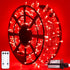 JMEXSUSS 500 LED Red Valentine Lights Indoor Outdoor, 163 FT Clear Wire