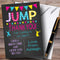 The Card Zoo Chalk Girls Jump Trampoline Party Thank You Cards