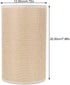 E27 4.72 Inch NUOBESTY Small Drum Lampshade Base Linen Fabric Lamp Cover for Table and Pendant Lamps Indoor Light