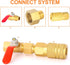 GASHER 2PCS Brass Pipe Fitting, Reducer Adapter, 1/8-Inch Male x 1/4-Inch Female Pipe