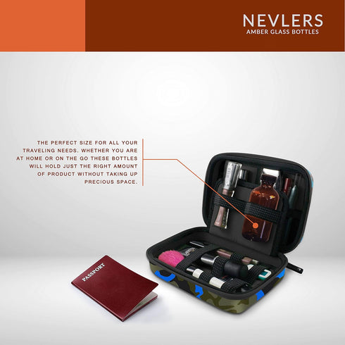 Nevlers 12 Pack 8 oz Amber Glass Bottles with Caps, Leakproof Brown Bottles with Funnel and Brush for Easy