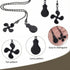 Ymapinc 2pcs 13inch Bulb Ceiling Fan Pull Chain Ornaments, Black Fan Pulls Decorative Chain for Ceiling Light, Extender