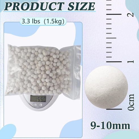 3.3 lbs Refill Condensate Neutralizer, 9-10 mm Balls for Acidic Water, Increases Alkalinity for Water Heater