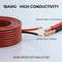 KToyeang 18 50FT, 18 2 18/2 12V/24V Gauge Wire AWG Red and Black Conductor Speaker Wire Copper Clad Aluminum Automotive