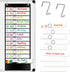 Daily Schedule Pocket Chart with 13+1 Pockets, 18 Dry Eraser Cards, Over Door Mountings for Classroom, Office (Black)
