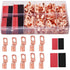 TKDMR 160Pcs Copper Wire Lugs AWG2 4 6 8 10 12, 80Pcs Battery Cable Ends Ring Terminals Connectors Kit