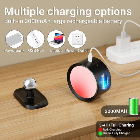 Remote,3 Dimmable 360 Reading,Bedroom,Closet,2 Pack LED Wall Mounted Lights,Rechargeable Battery Operated Wall Sconce