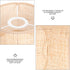 Cozy Yardwe Rattan Woven Lampshade Rattan Lamp Cover for Table Floor Lamps Elegant Boho Decor Home Lighting Accessory