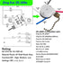 Kangnice 3 4 ZE-208s Speed Wire Fan Light Switchs Replacement Part Upgraded Ceiling Fan Switchs Speed Control Pull
