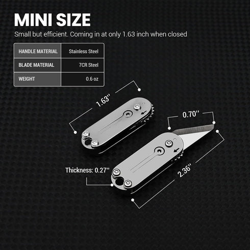 Small Pocket Knife for Men, Mini Folding EDC Knife with Unique Design for Everyday Carry