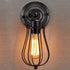 Mengjay E26 Indoor Wall Light Edison Lamp Vintage Industrial Cage Wall Lamp Ceiling Lighting for Kitchen, Living Room