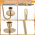 9.6" 16.5" Set Stairway(Gold,2 Set) Tessco for you Metal Wall Mount Candle Sconces with LED Flameless Taper Candles