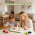 EL EastLane 2 Ice Cream Roller Maker Kit with a Bear Bowl and Scrapers, Instant Rolled Ice Cream Tray Freezy Bake at