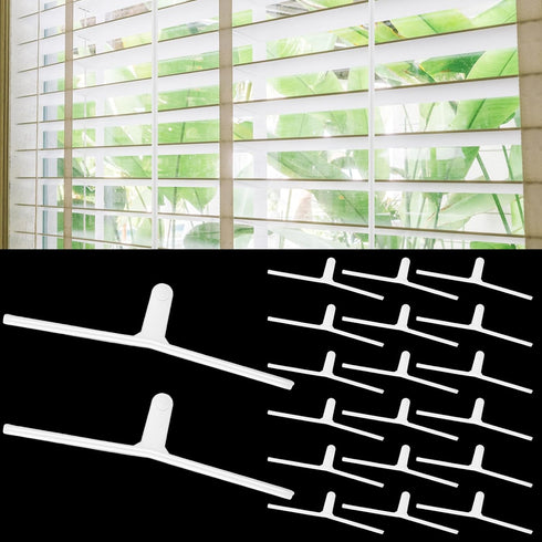 Maasechs 20 Pcs Shutter Repair Slider Connector with Slotted Tilt Bar for Polysatin