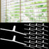 Maasechs 20 Pcs Shutter Repair Slider Connector with Slotted Tilt Bar for Polysatin