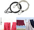 GOMRQING 3mm 200CM/6.6ft (2 Pack) Long Outdoor Travel Security Cable Lock,Braided Steel Coated Safety Cable Luggage