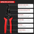 Wire Stripper Cutter, 8 Inch Wire Stripping Tool, Multi-Function Hand Tool, XT-1-001