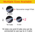 8 Kwaiffeo Christmas Lights Outdoor, Tubes Meteor Shower Lights LED Snow Falling Icicle Cascading Light for Xmas Tree