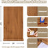 Countertops 24"x160" Chestnut Wood Contact Paper Peel and Stick Brown Wood Vinyl Wrap for Desk Cabinets Wide Removable