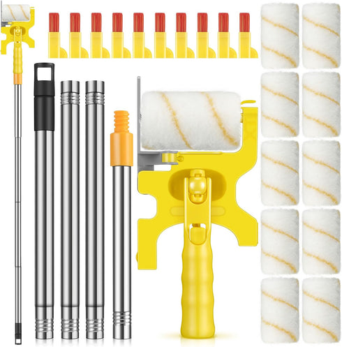 Leumoi 22 Paint Edger Kit Handheld Paint Edger Roller Brush with 10