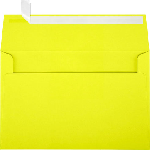 LUXPaper A9 Invitation Envelopes | 5 3/4" x 8 3/4" | Citrus Yellow | 80lb. Text | 50 Qty