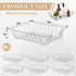 Yeaqee 6 Pcs Letter Tray Wire Paper Trays - Stackable Metal Paper Organizer for Desk, Letter File Storage for Office